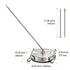 15" Pressure Washer Surface Cleaner 4 Wheels 4000 Max PSI 2 Extended Wands