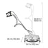 24" Pressure Washer Surface Cleaner 4000 PSI Stainless Steel Attachment