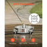 14" Pressure Washer Surface Cleaner, Stainless Steel, 4000 PSI, 4 Wheels, 1/4"