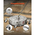 14" Pressure Washer Surface Cleaner, Stainless Steel, 4000 PSI, 4 Wheels, 1/4"