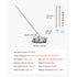 14" Pressure Washer Surface Cleaner, Stainless Steel, 4000 PSI, 4 Wheels, 1/4"