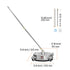 14" Pressure Washer Surface Cleaner, Stainless Steel, 4000 PSI, 4 Wheels, 1/4"