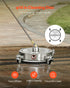 14" Pressure Washer Surface Cleaner, Stainless Steel Pressure Washer Attachments with 4 Wheels, 4000 Max PSI, 1/4 Quick Connector, 2 Spray Nozzles, 2 Extended Wands for Concrete, Patio, Deck