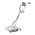 20" Pressure Washer Surface Cleaner, Stainless Steel Pressure Washer Attachments with 4 Wheels, 4500 Max PSI, 3/8 Quick Connector, 2 Spray Nozzles, Dual Handle, for Concrete, Patio, Sidewalk