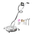 20" Pressure Washer Surface Cleaner, Stainless Steel Pressure Washer Attachments with 4 Wheels, 4500 Max PSI, 3/8 Quick Connector, 2 Spray Nozzles, Dual Handle, for Concrete, Patio, Sidewalk
