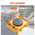 4PCS Machinery Skate Dolly Mover Skate 26455LBS/12T 4 Carbon Steel Wheels