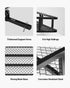 60" x 24" x 6", Hitch Cargo Carrier, 500 lbs Capacity Hitch Cargo Carrier with Cargo Net with Hook & Waterproof Cargo Bag, Folding Hitch Mount Cargo Carrier with Ratchet Straps, Fit for SUVs