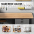 Table Top, 63" x 31.5" x 1", 220.5 lbs Load Capacity, Universal One-Piece Particle Board Desktop for Height Adjustable Electric Standing Desk Frame, Rectangular Countertop for Home & Office Desk