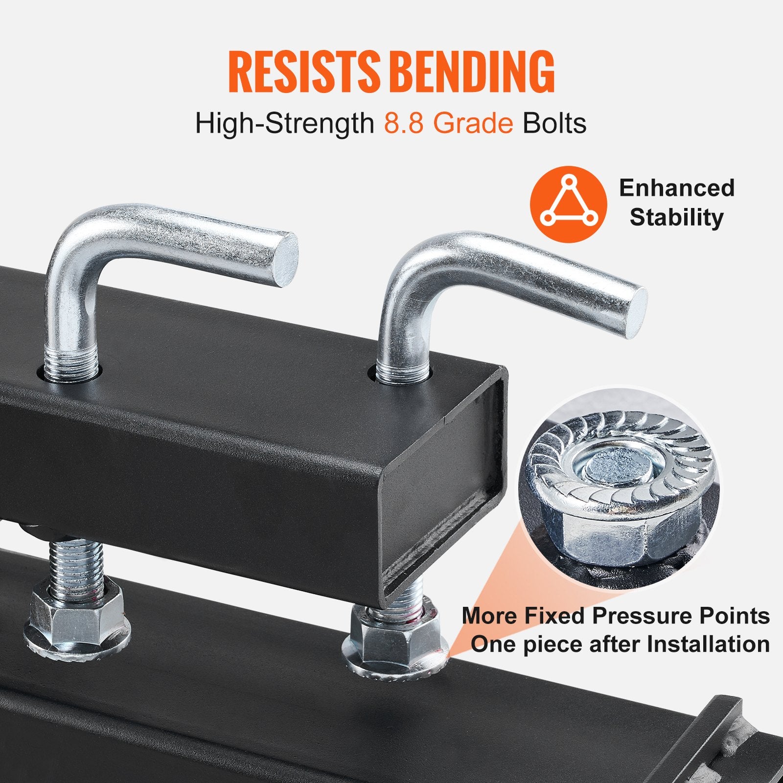 Pallet Forks, 907 kg Clamp on Pallet Forks, 1490 mm Total Length Heavy Duty Pallet Forks with Adjustable Stabilizer bar, Tractor Bucket Forks for Tractor Attachments, Skid Steer, Loader Bucket