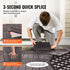 Interlocking Deck Tiles 54 Pack 12"x12" Waterproof for Porch Dark Brown