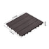 Interlocking Deck Tiles 54 Pack 12"x12" Waterproof for Porch Dark Brown