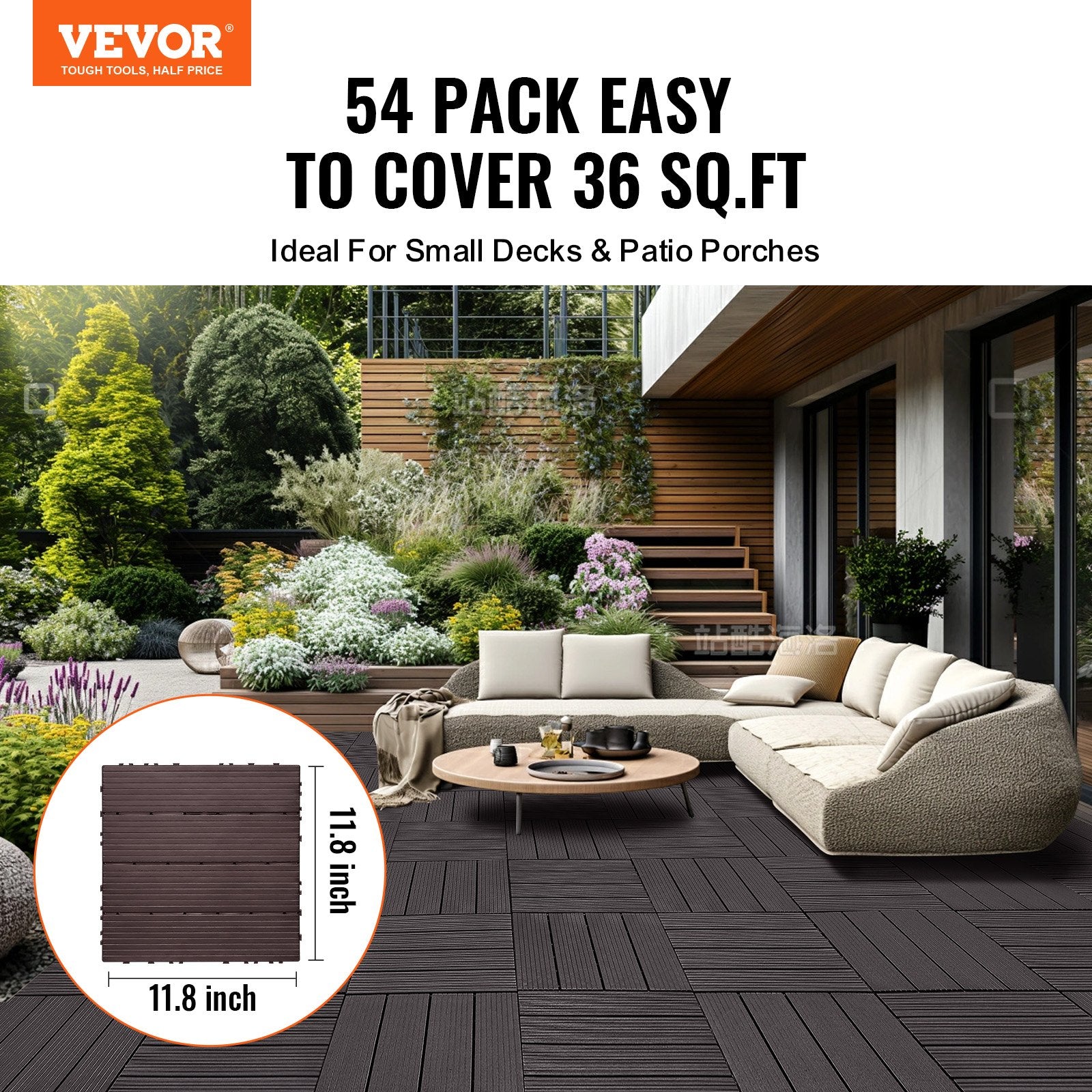 Interlocking Deck Tiles 54 Pack 12