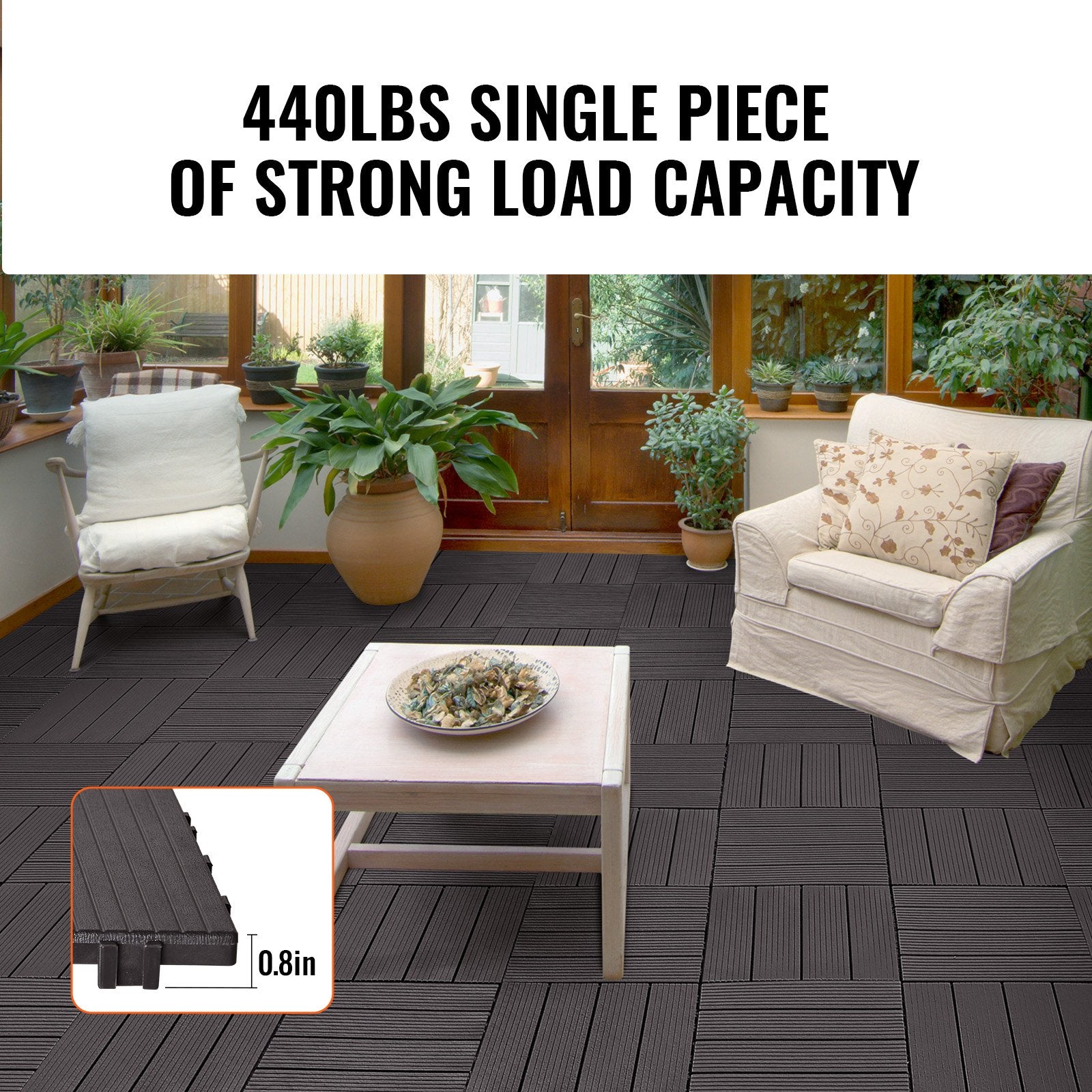 Interlocking Deck Tiles 54 Pack 12