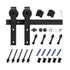 1500 mm Sliding Barn Door Hardware Kit for Single Sliding Barn Door Black