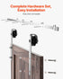 2000 mm Sliding Barn Door Hardware Kit for Single Sliding Barn Door Silver