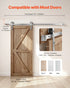 2000 mm Sliding Barn Door Hardware Kit for Single Sliding Barn Door Silver
