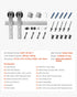 2000 mm Sliding Barn Door Hardware Kit for Single Sliding Barn Door Silver
