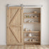 2000 mm Sliding Barn Door Hardware Kit for Single Sliding Barn Door Silver