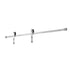2000 mm Sliding Barn Door Hardware Kit for Single Sliding Barn Door Silver