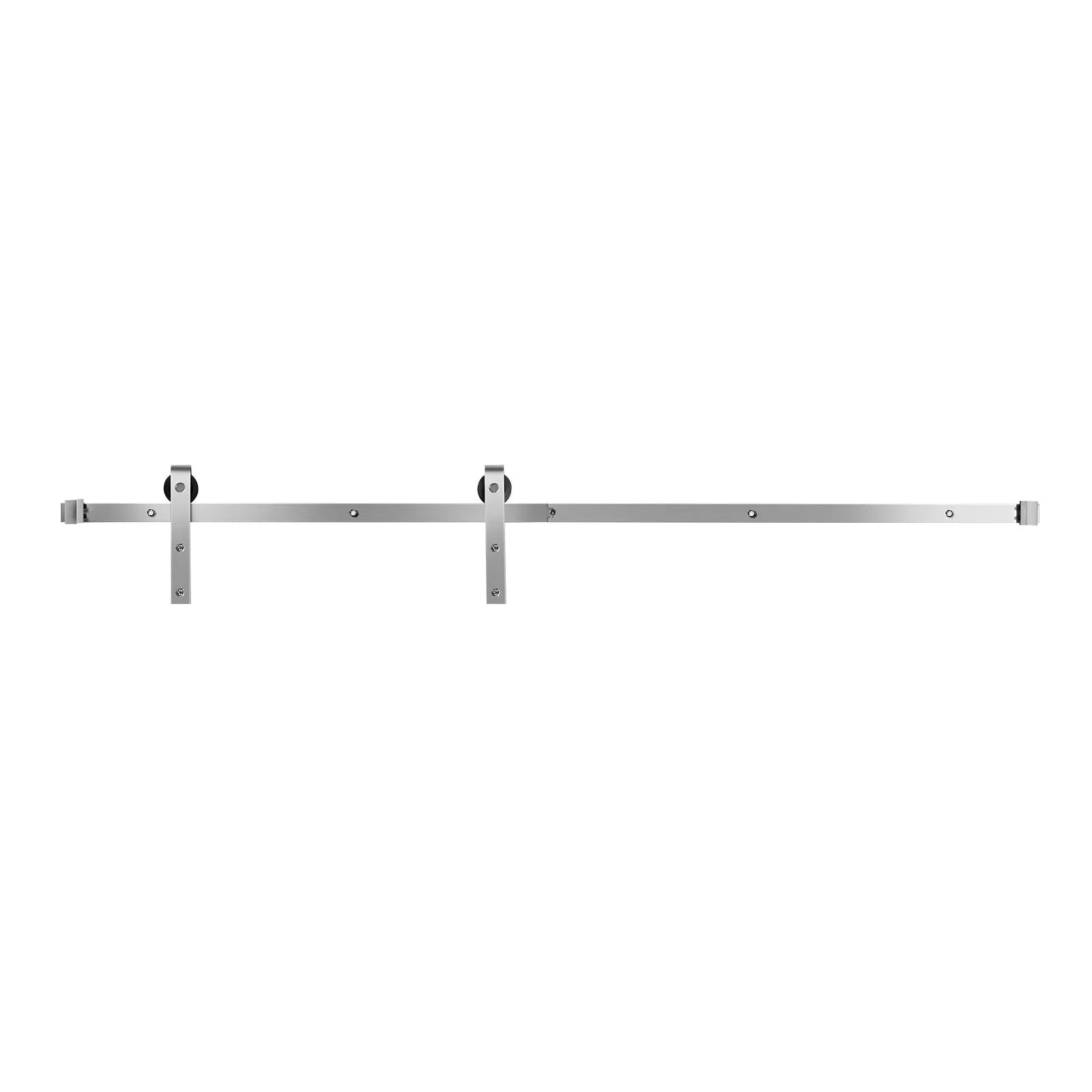 2000 mm Sliding Barn Door Hardware Kit for Single Sliding Barn Door Silver