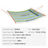 12FT Double Quilted Hammock 480lb Capacity with Hardwood Spreader Bars