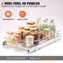 VEVOR Pull Out Cabinet Under Sink Organizer 11 x 21 Inch Wire Drawer Basket