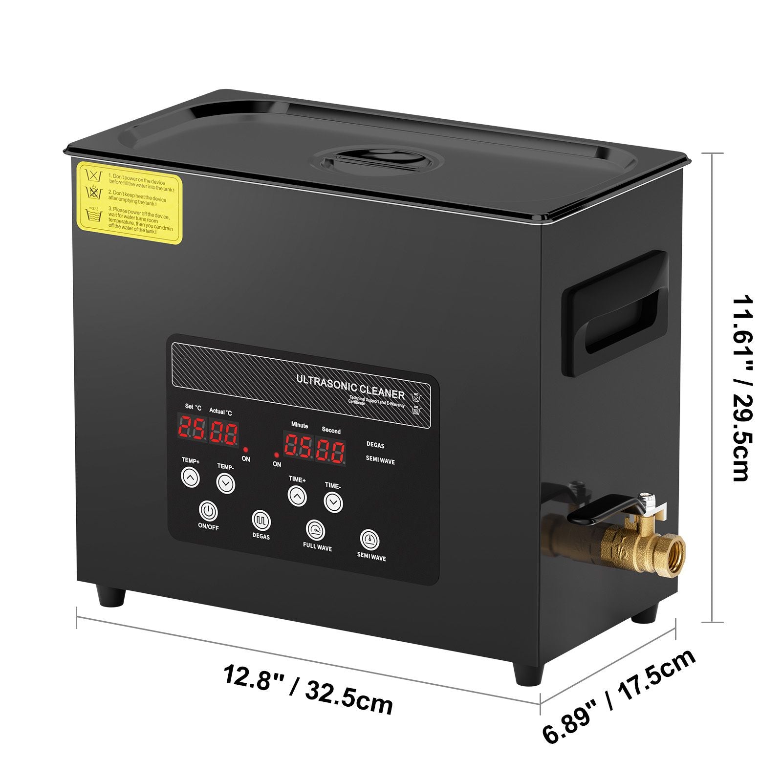 6L Ultra Sonic Cleaner, 180W Digital Ultrasonic Cleaning Machine with Gentle Mode & Upgraded Degassing, 40kHz Industrial Ultrasound Cleaner with Heater & Timer for Retainer, Jewelry, Tools