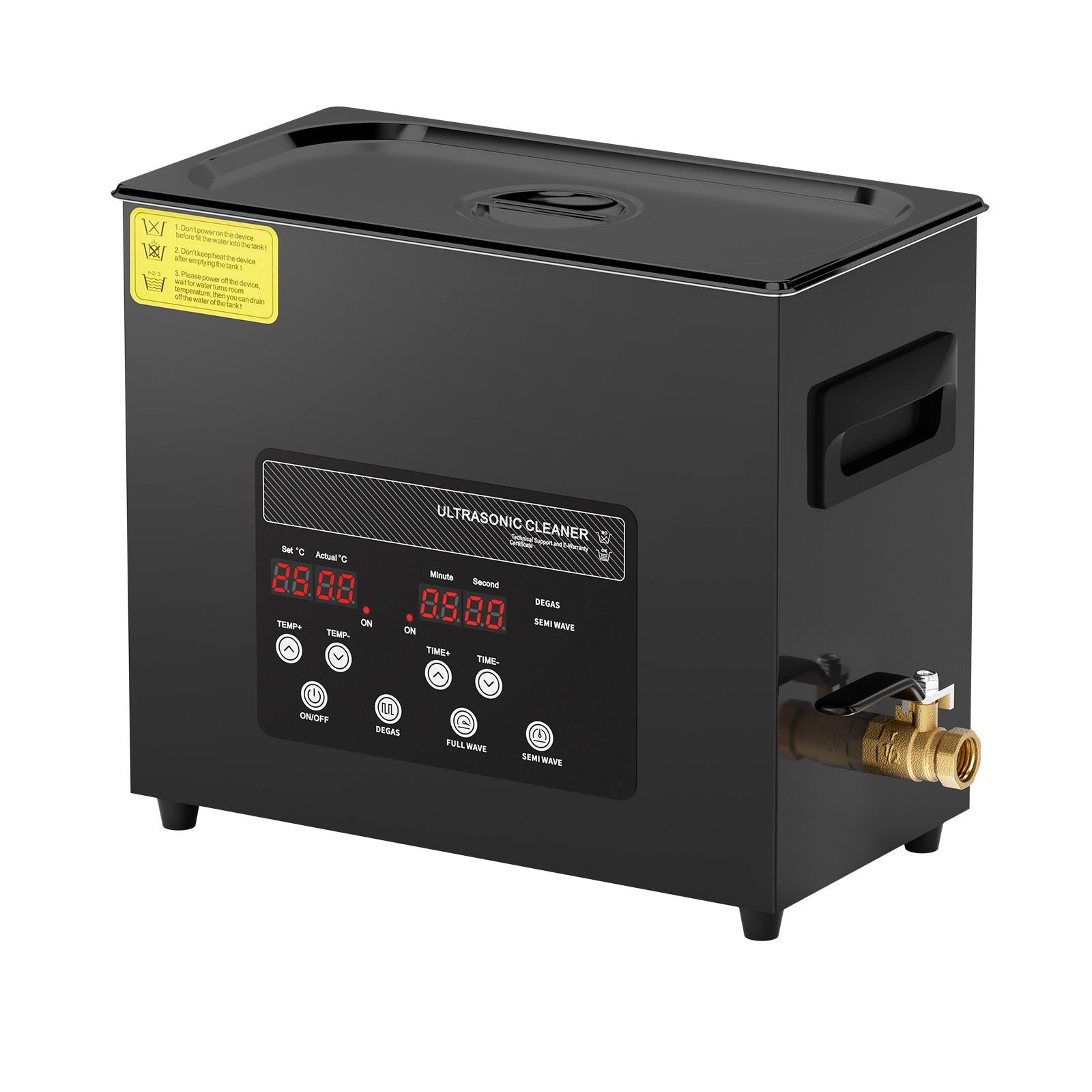 6L Ultra Sonic Cleaner, 180W Digital Ultrasonic Cleaning Machine with Gentle Mode & Upgraded Degassing, 40kHz Industrial Ultrasound Cleaner with Heater & Timer for Retainer, Jewelry, Tools