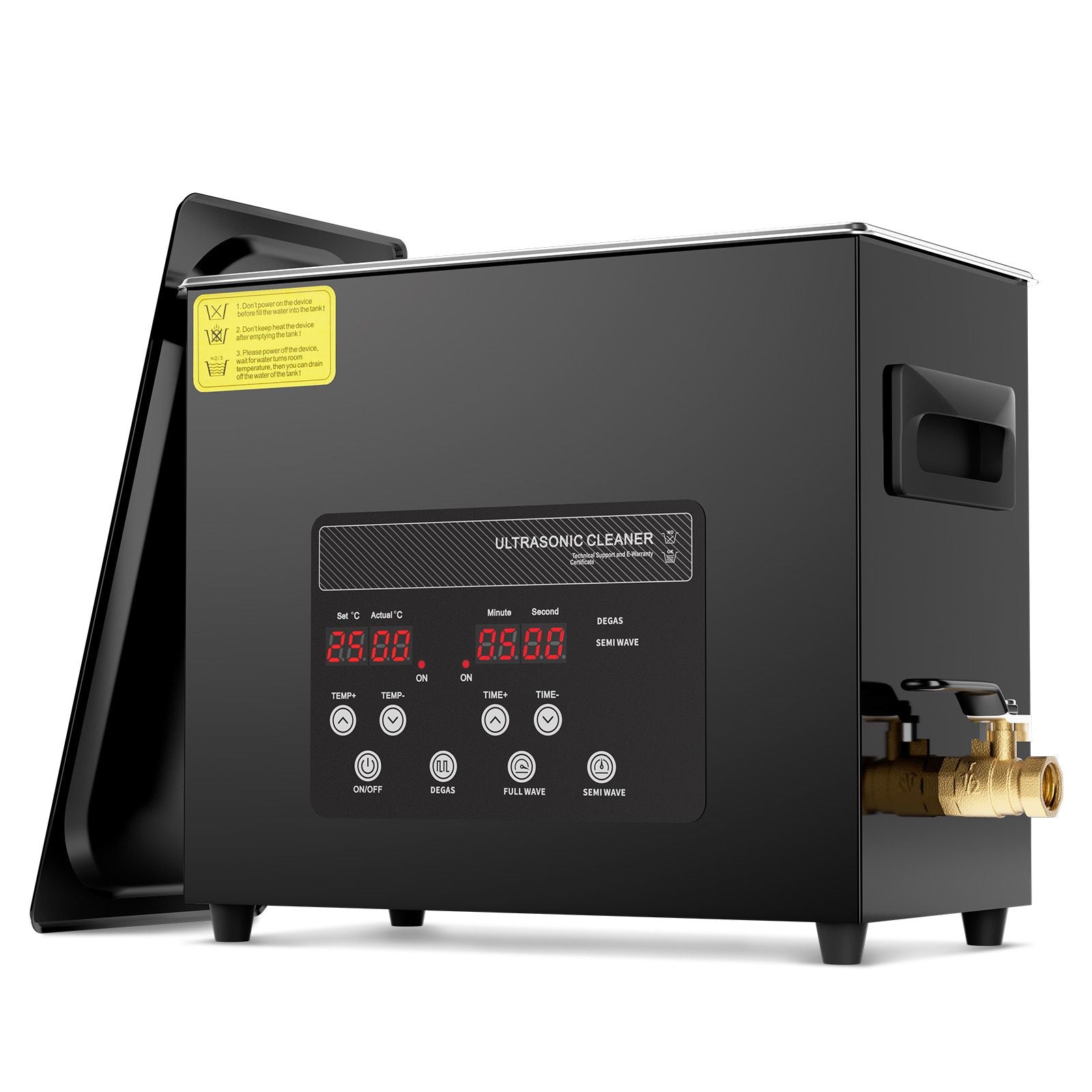 6L Ultra Sonic Cleaner, 180W Digital Ultrasonic Cleaning Machine with Gentle Mode & Upgraded Degassing, 40kHz Industrial Ultrasound Cleaner with Heater & Timer for Retainer, Jewelry, Tools