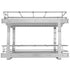 2-Tier Wire Pull Out Cabinet Under Sink Organizer 14x21 Inch Drawer Basket