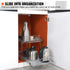 2-Tier Wire Pull Out Cabinet Under Sink Organizer 14x21 Inch Drawer Basket