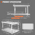 2-Tier Wire Pull Out Cabinet Under Sink Organizer 14x21 Inch Drawer Basket