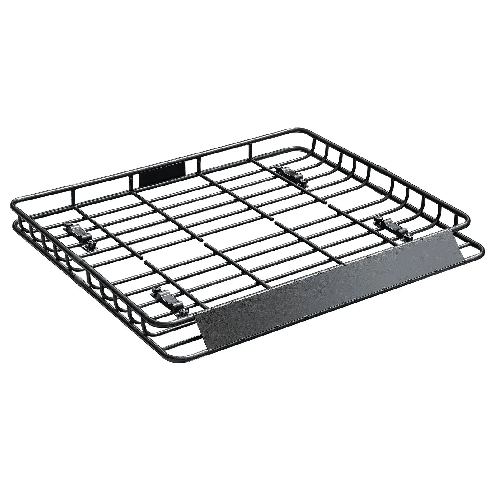 Roof Rack Cargo Carrier, 1095 x 1270 x 105 mm, Universal Rooftop Cargo Basket, Car Top Luggage Holder with 68 kg Max Load Capacity, 4.1 in Fence, Anti-Rust Alloy Steel, Wind Fairing, for SUV Car