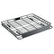 Roof Rack Cargo Carrier, 1095 x 1270 x 105 mm, Universal Rooftop Cargo Basket, Car Top Luggage Holder with 68 kg Max Load Capacity, 4.1 in Fence, Anti-Rust Alloy Steel, Wind Fairing, for SUV Car