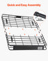Roof Rack Cargo Carrier, 1095 x 1270 x 105 mm, Universal Rooftop Cargo Basket, Car Top Luggage Holder with 68 kg Max Load Capacity, 4.1 in Fence, Anti-Rust Alloy Steel, Wind Fairing, for SUV Car