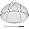 40in Fire Pit Spark Screen Lid Stainless Steel Round Firepit Cover
