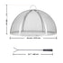 40in Fire Pit Spark Screen Lid Stainless Steel Round Firepit Cover