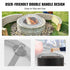 40in Round Fire Pit Spark Screen Heavy Duty Steel Fire Pit Cover Lid