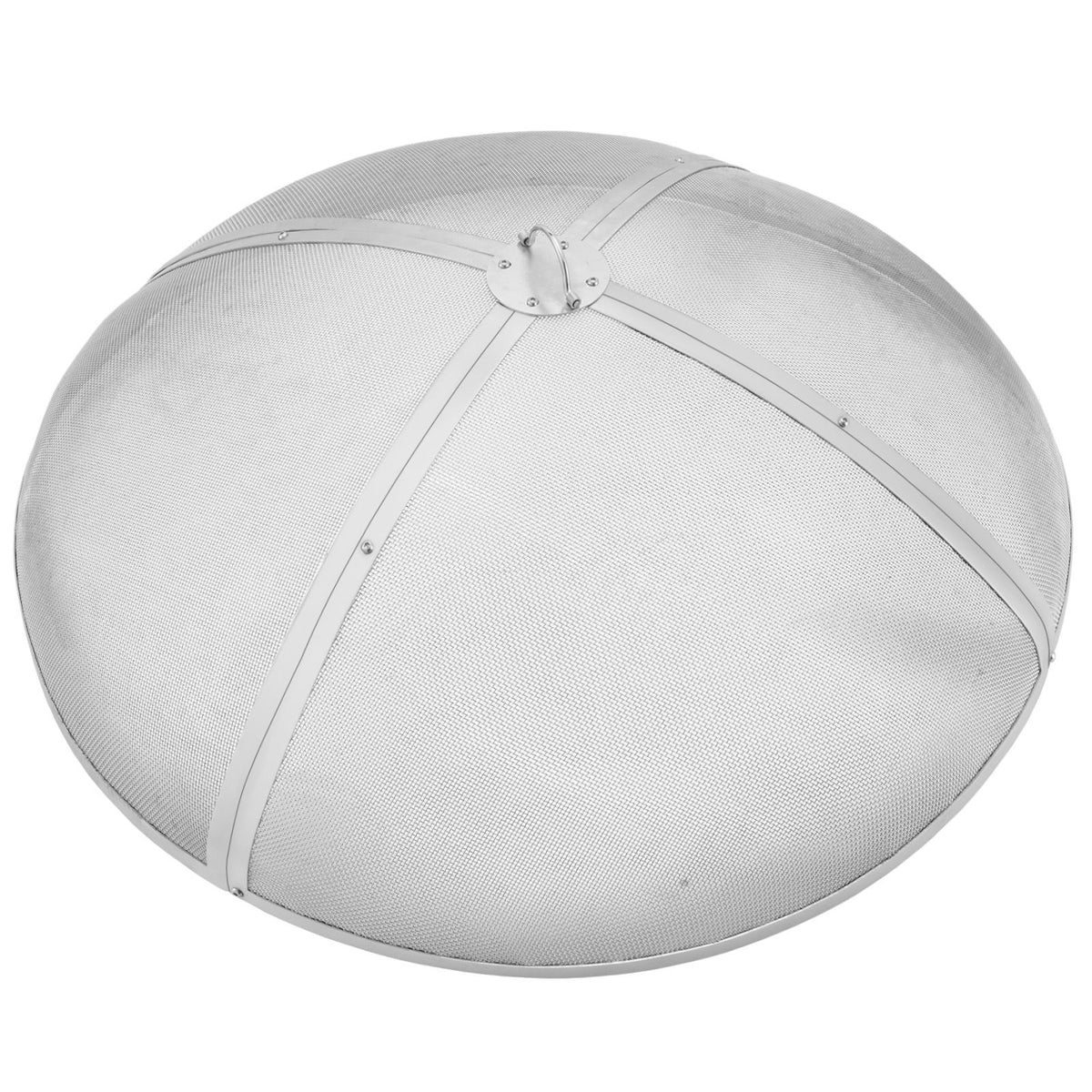 40in Round Fire Pit Spark Screen Heavy Duty Steel Fire Pit Cover Lid