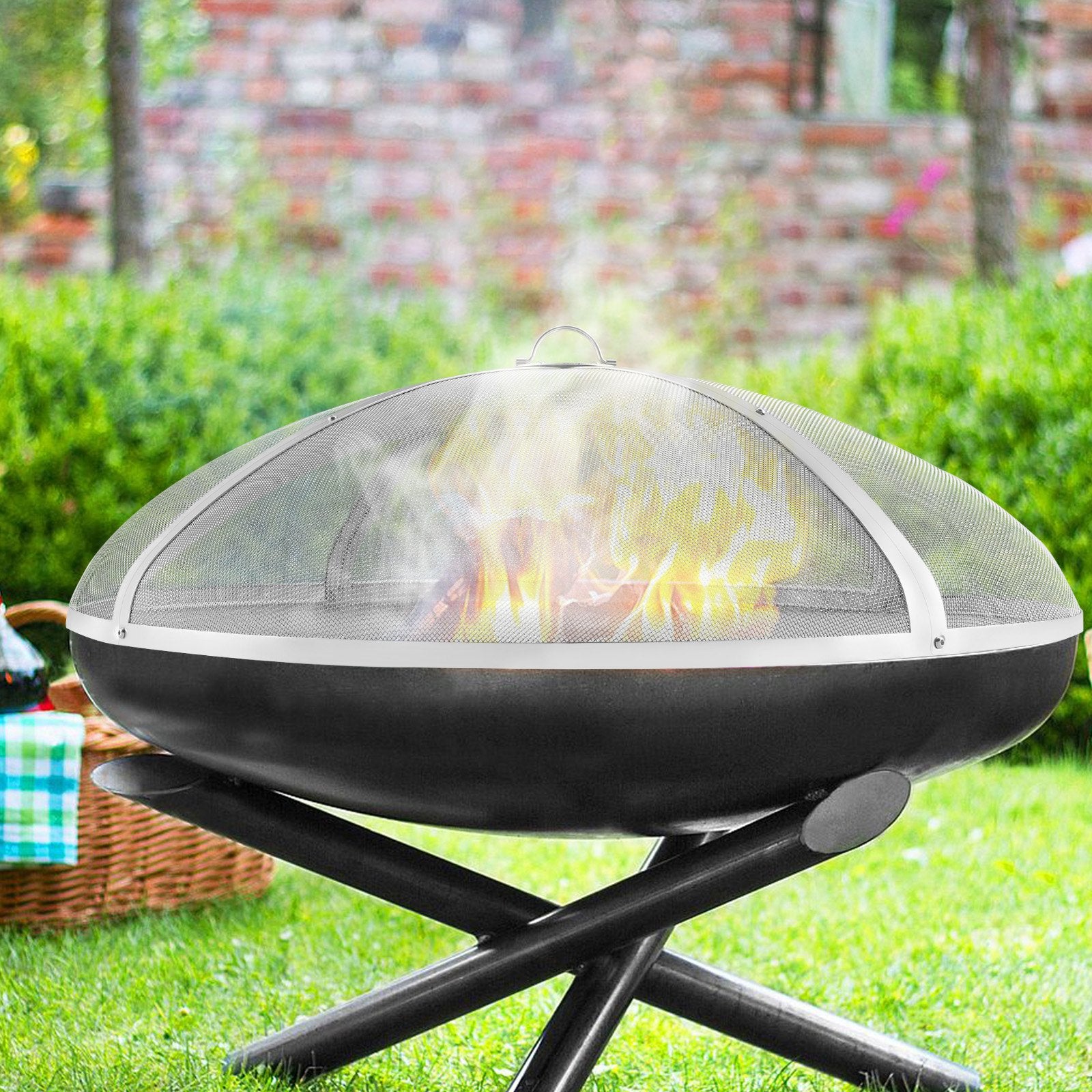 VEVOR Fire Pit Spark Screen Round 40