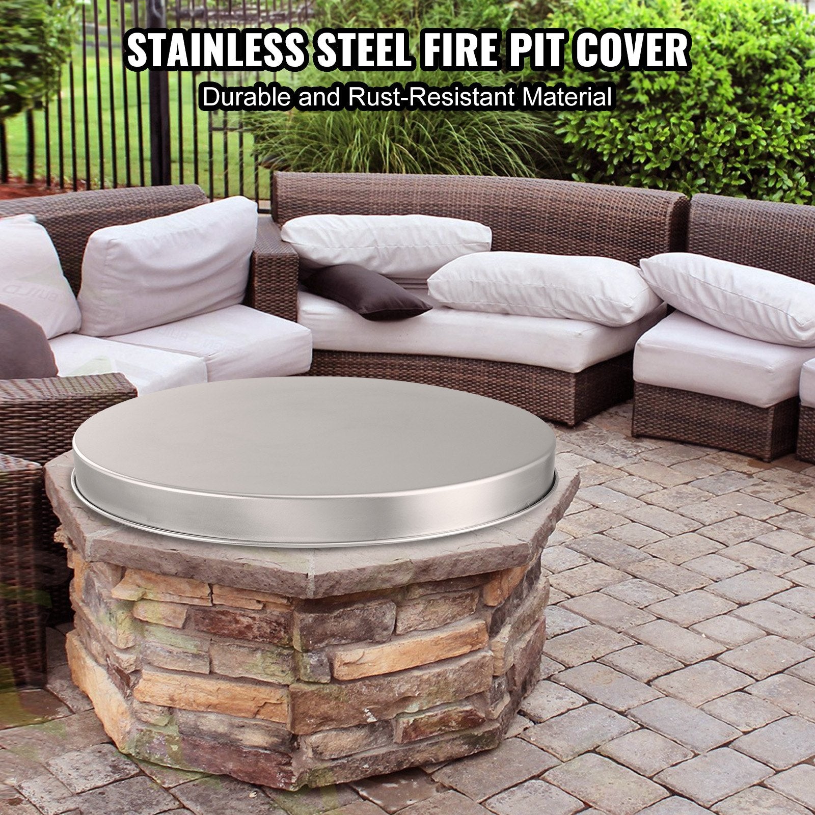 Fire Pit Cover Lid, 27