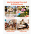 10 Pack 40cm Gold Wedding Flower Stands with Acrylic Shelf Centerpiece
