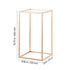10 Pack 40cm Gold Wedding Flower Stands with Acrylic Shelf Centerpiece