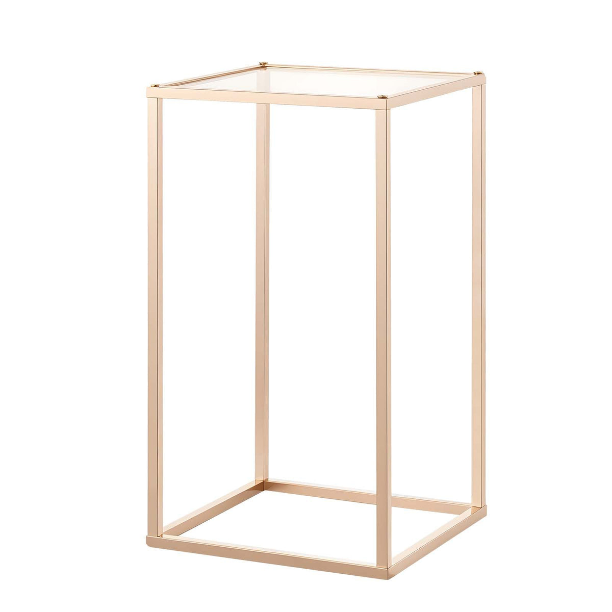 10 Pack 40cm Gold Wedding Flower Stands with Acrylic Shelf Centerpiece