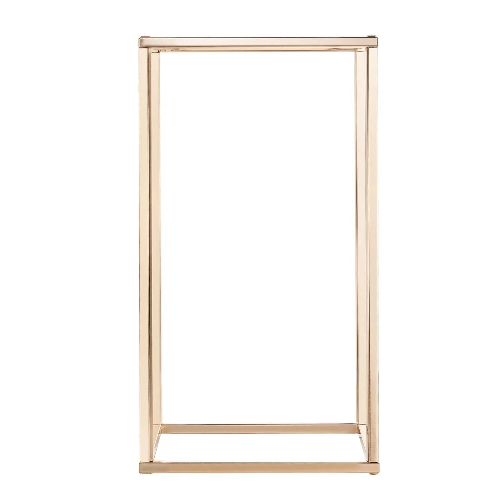 Wedding Flower Stand, 10PCS 40cm Column Flower Stand, Floral Stands with Acrylic Laminate, Gold Rectangular Floral Display Rack for Wedding, Party, Birthday, Home, Gold Centerpiece Stands