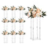 10pcs 50cm Wedding Flower Stands Acrylic Floral Display Column Centerpiece
