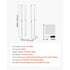 10pcs 50cm Wedding Flower Stands Acrylic Floral Display Column Centerpiece