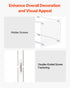 Wedding Flower Stand, 10PCS 50cm Column Flower Stand, Floral Stands with Acrylic Laminate, Cylindrical Cubic Floral Display Rack for Wedding, Party, Birthday, Home, Centerpiece Stands