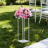Wedding Flower Stand, 10PCS 50cm Column Flower Stand, Floral Stands with Acrylic Laminate, Cylindrical Cubic Floral Display Rack for Wedding, Party, Birthday, Home, Centerpiece Stands