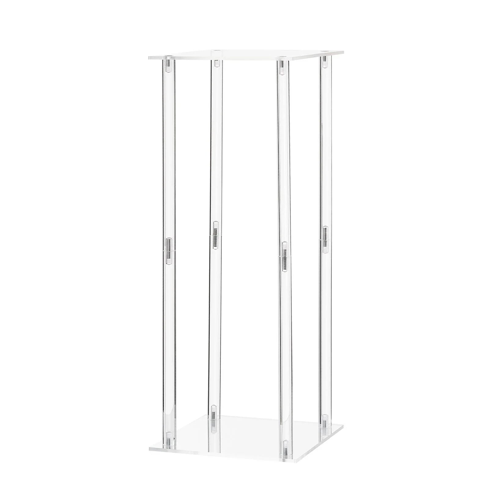 Wedding Flower Stand, 10PCS 50cm Column Flower Stand, Floral Stands with Acrylic Laminate, Cylindrical Cubic Floral Display Rack for Wedding, Party, Birthday, Home, Centerpiece Stands